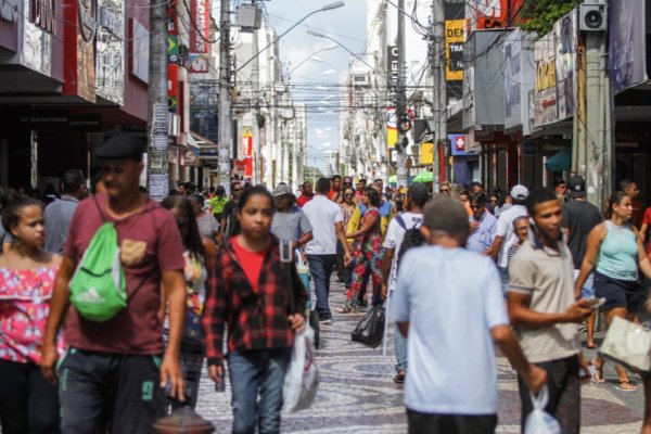 Calçadão no centro de Aracaju