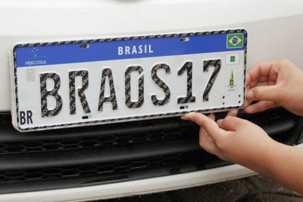 placa carro mercosul