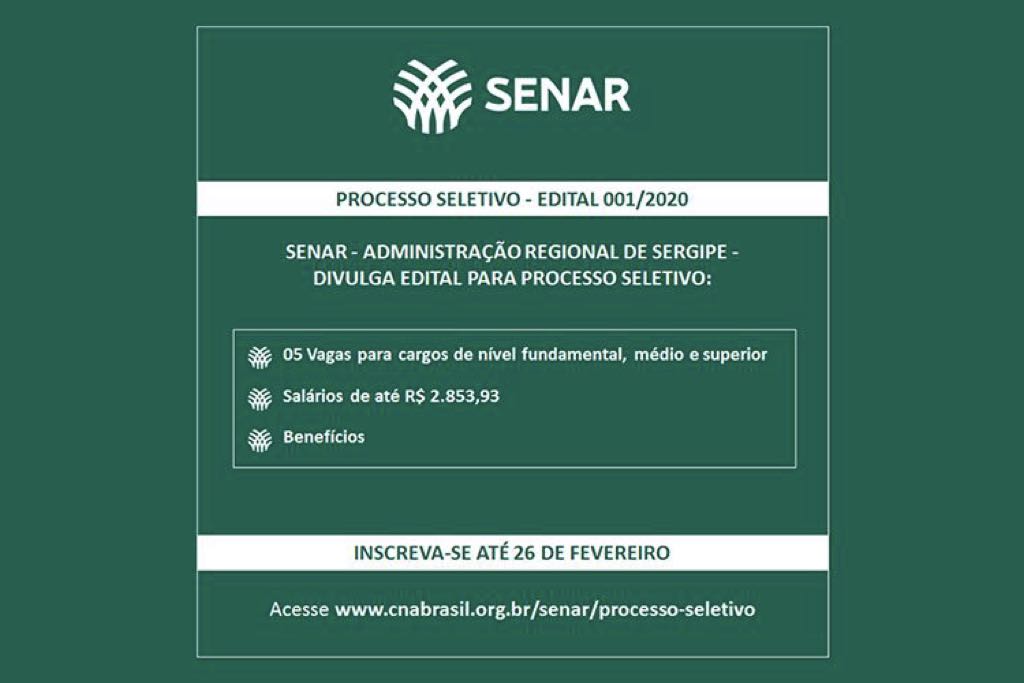 processo seletivo senar a