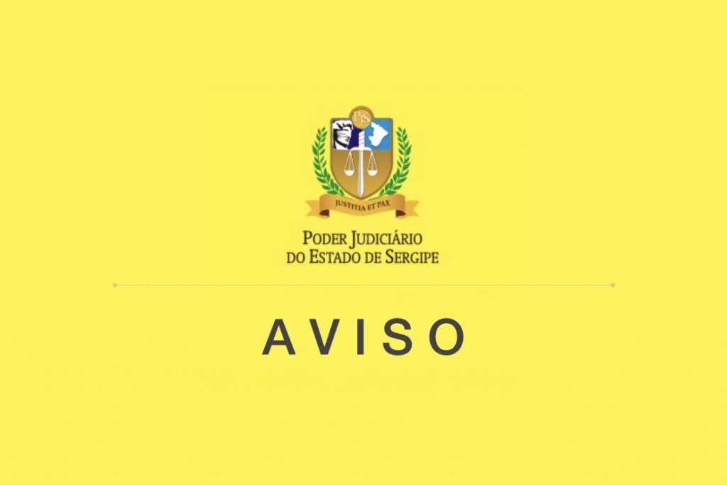 aviso poder judiciario sergipe
