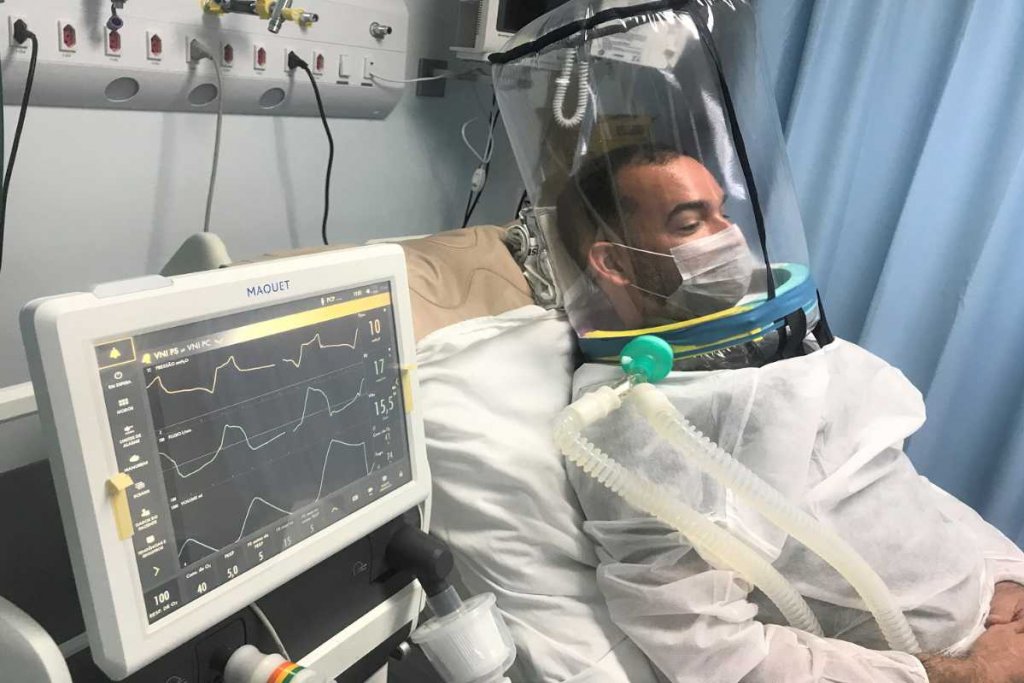 capacete ventilacao coronavirus