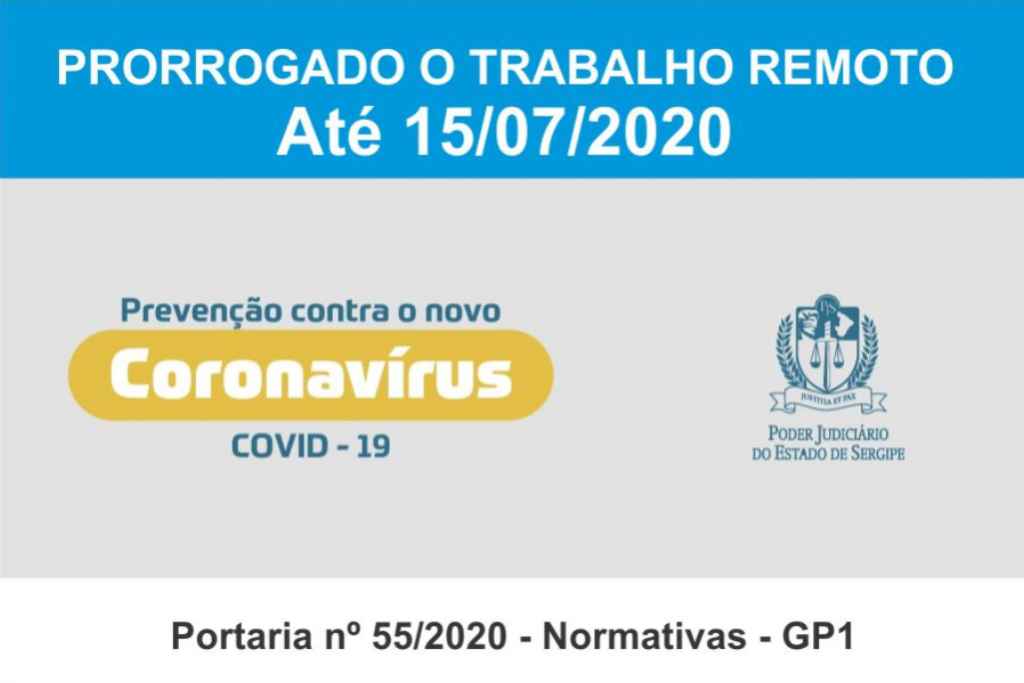 trabalho remoto tj se jun 2020