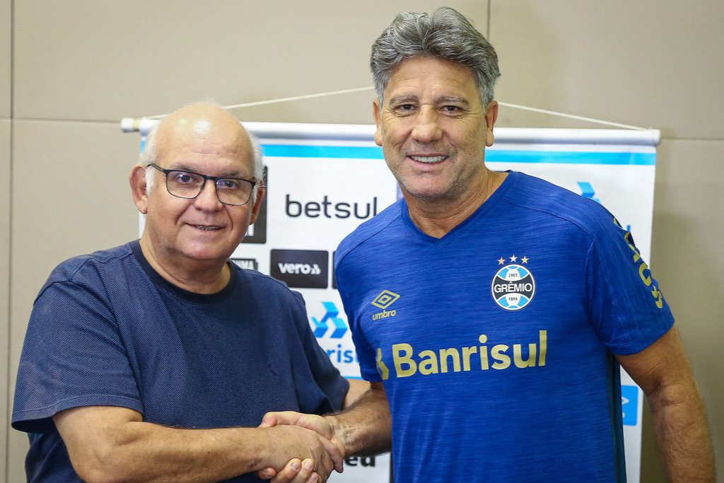 Grêmio confirma renovação com Renato Portaluppi para 2021 1 romildo bolzan renato portaluppi