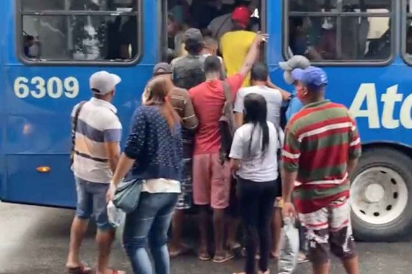 povo onibus lotado aracaju jul 2021