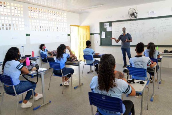 Professor em sala de aula
