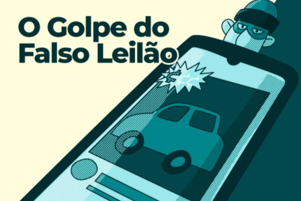 golpe leilao falso