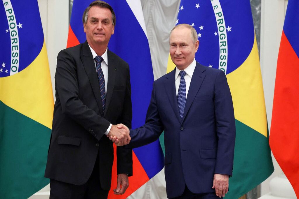 Jair Bolsonaro e Wladimir Putin