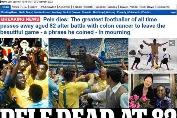 pele imprensa mundial