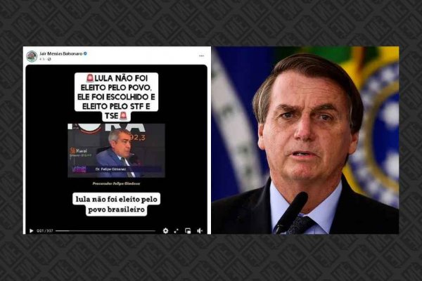 bolsonaro postagem questionando eleicoes jan 2023