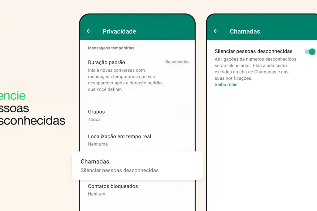 ligacoes whatsapp privacidade