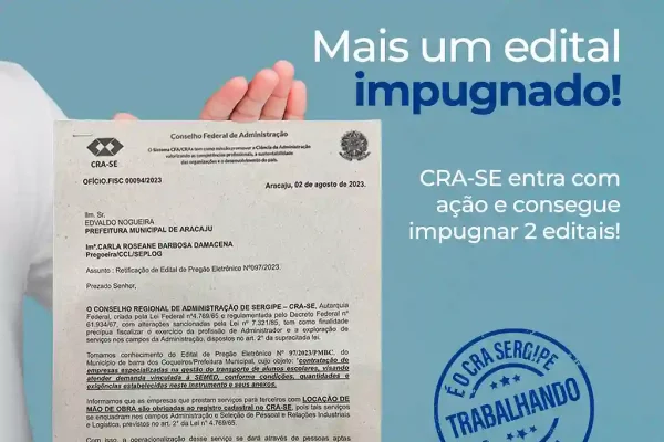 Edital impugnado CRA SE ago 23
