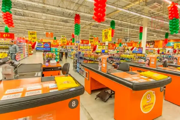 Caixas do supermercado GBarbosa