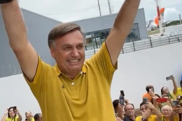 Ex-presidente Jair Bolsonaro, em Aracaju - 26/04/2024