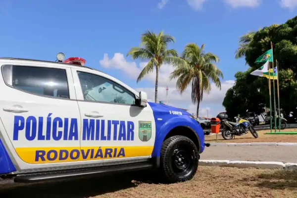Viatura do Batalhão de Polícia Rodoviária Estadual (BPRv)