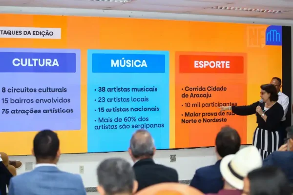 Emília Corrêa apresenta a programação dos 170 anos de Aracaju