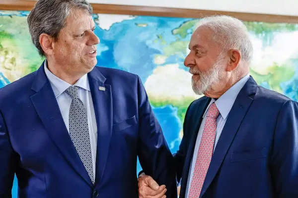 Presidente da República, Luiz Inácio da Silva, se reune com o Governador de São Paulo, Tarcísio de Freitas, no Palácio do Planalto Foto – 30.01.2024
