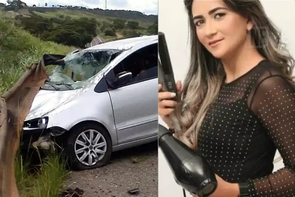 Cabeleireira morre após ser atingida por peça de uma carreta