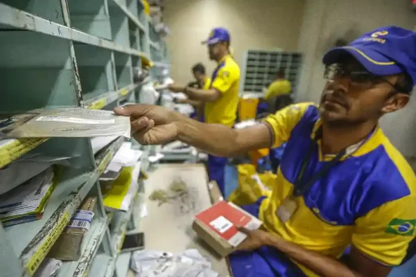 Unidade de distribuição dos Correios em Brasília - 24/01/2022