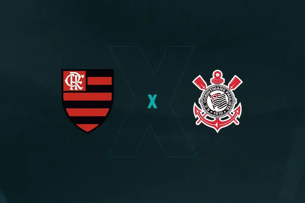 Brasões do Flamengo e Corinthians