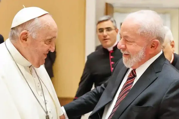Presidente Lula e a primeira-dama Janja encontram-se com papa Francisco, no Vaticano – Roma, Itália, 21/06/2023