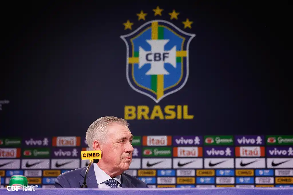 Ancelotti anuncia a primeira convocação pela Seleção Brasileira