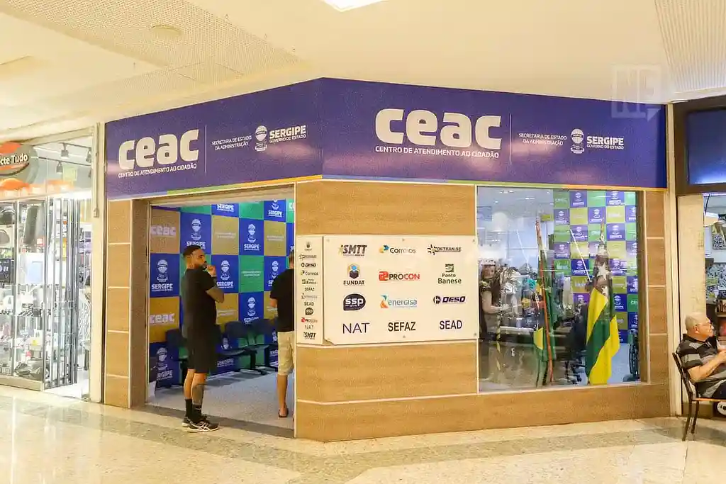 Centro de Atendimento ao Cidadão (Ceac) do shopping Riomar, em Aracaju