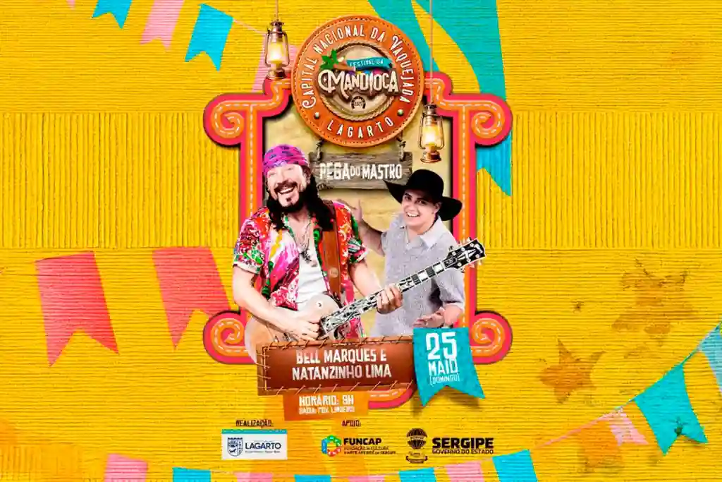 Festa do Mastro abre o São João de Lagarto com shows de Bell Marques e Natanzinho Lima