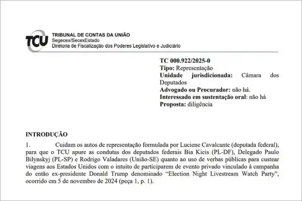 Parlamentares bolsonaristas são investigados pelo Tribunal de Constas da União por viagem paga com dinheiro público a festa de Donald Trump