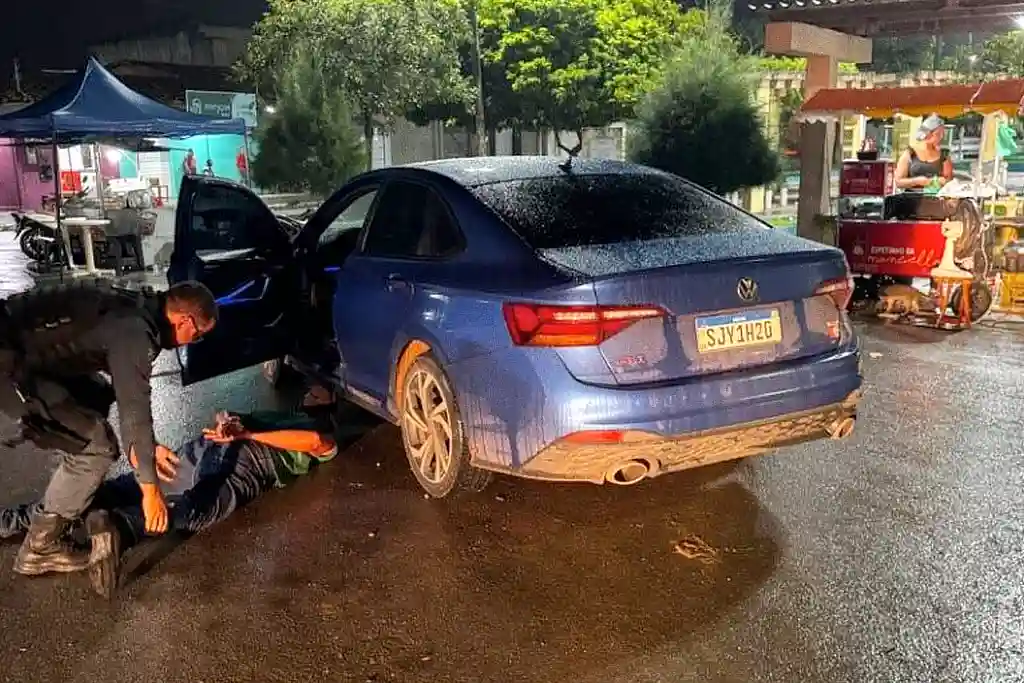 Homem preso em flagrante durante ação da PMSE