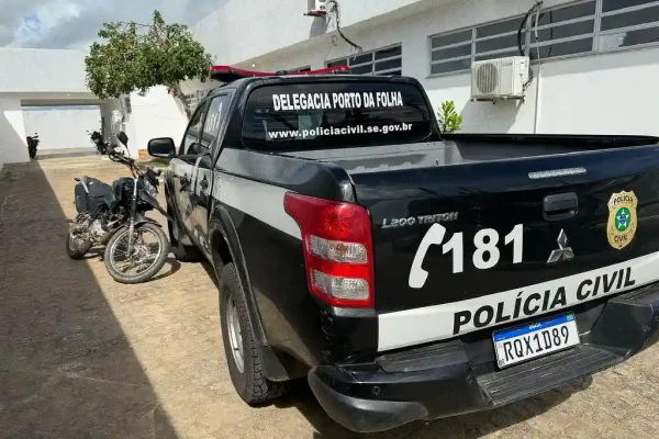 Viatura da Polícia Civil de Porto da Folha, em Sergipe