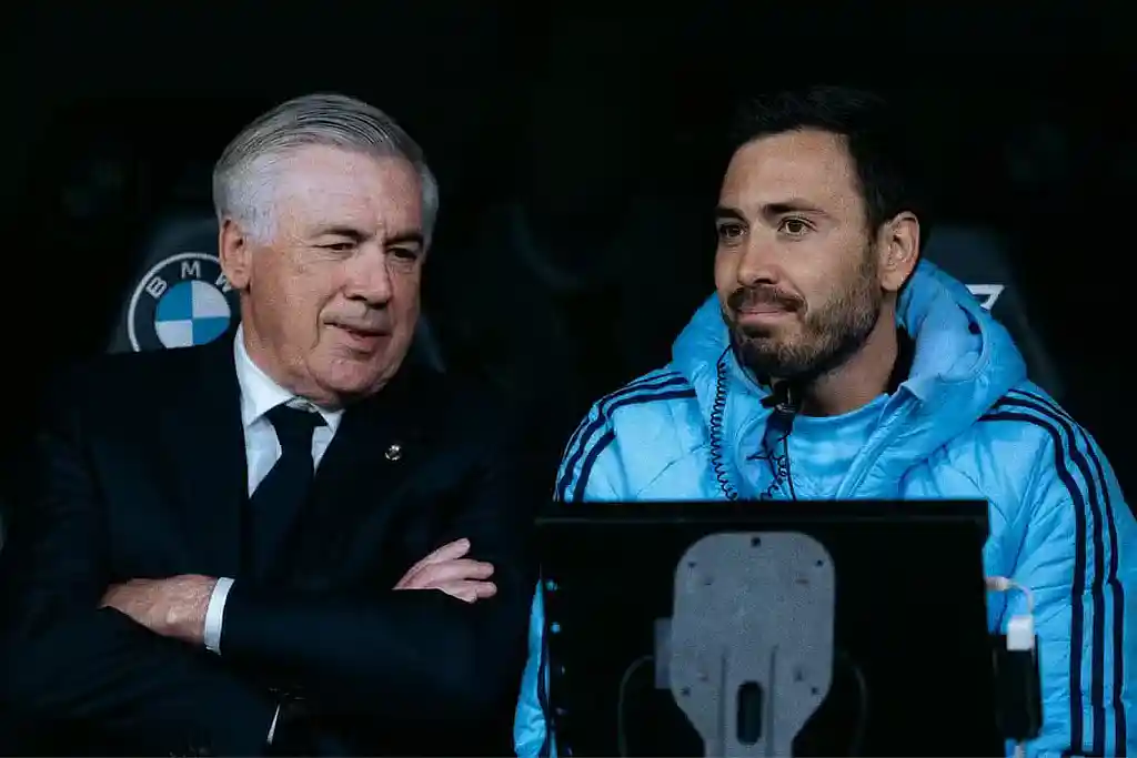 Carlo e seu filho Davide Ancelotti