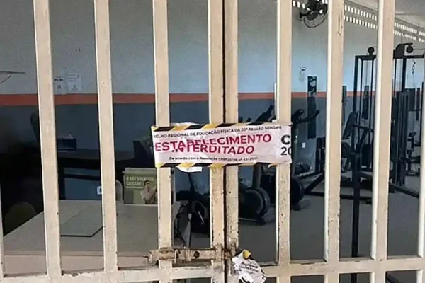 CREF20/SE interdita academia em Sergipe