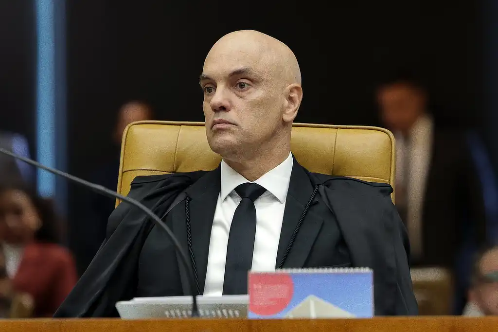 Ministro Alexandre de Moraes durante sessão extraordinária de abertura do segundo semestre do Poder Judiciário – Brasília (DF) 1/8/2025