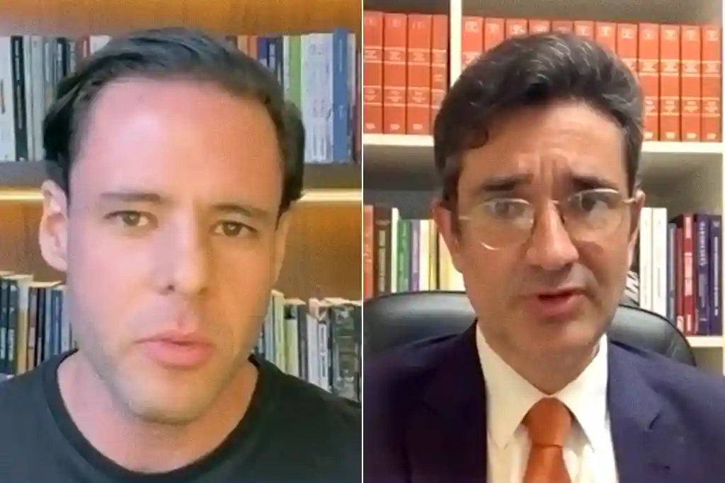 Deputado Federal Rodrigo Valadares e o professor de Direito Constitucional Gustavo Sampaio