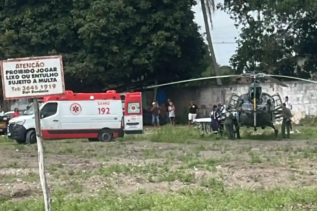 Criança de 3 anos é resgatada de helicóptero após afogamento em Sergipe