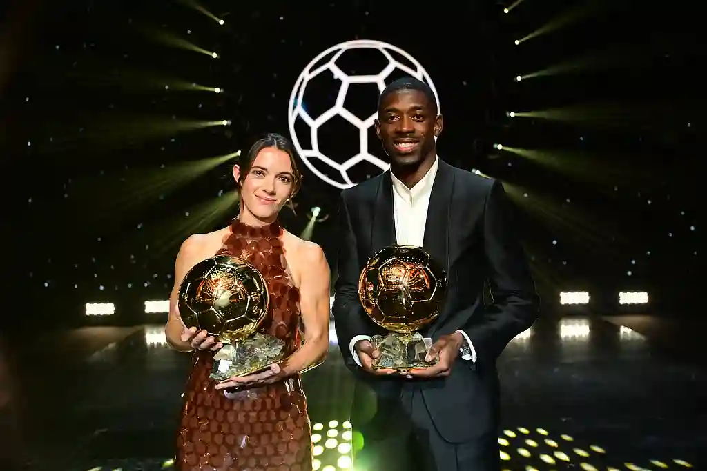 Jogadores Bonmatí e Dembélé conquistam Bolas de Ouro 2025