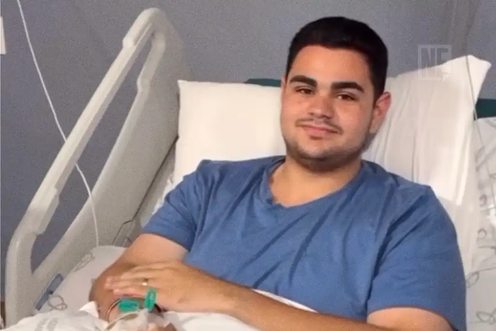 Deputado Ícaro de Valmir no hospital, em Aracaju
