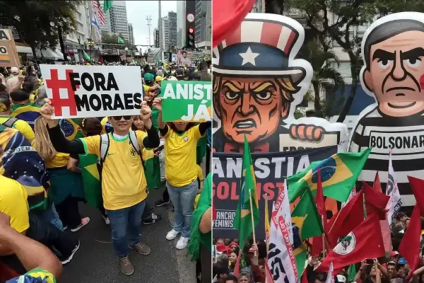 Apoiadores de Bolsonaro e Lula