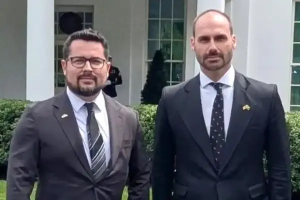 Paulo Figueiredo e Eduardo Bolsonaro