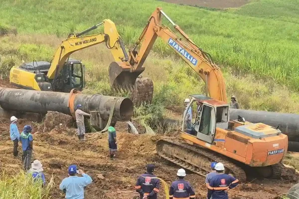 Adutora do São Francisco rompe de novo e agrava crise de água em Sergipe