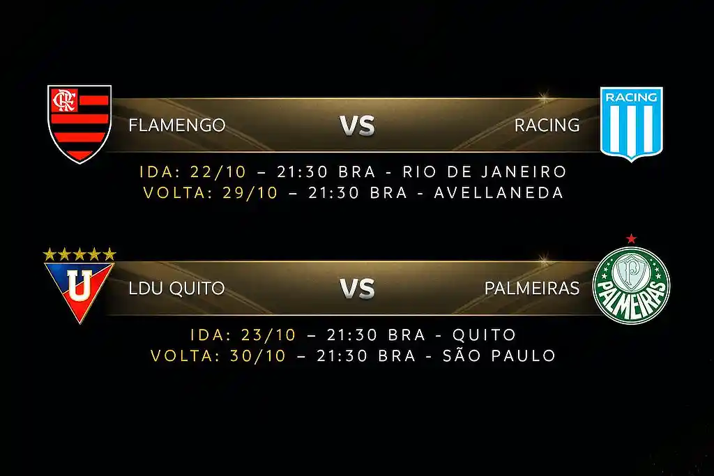 confrontos das semifinais da Libertadores 2025