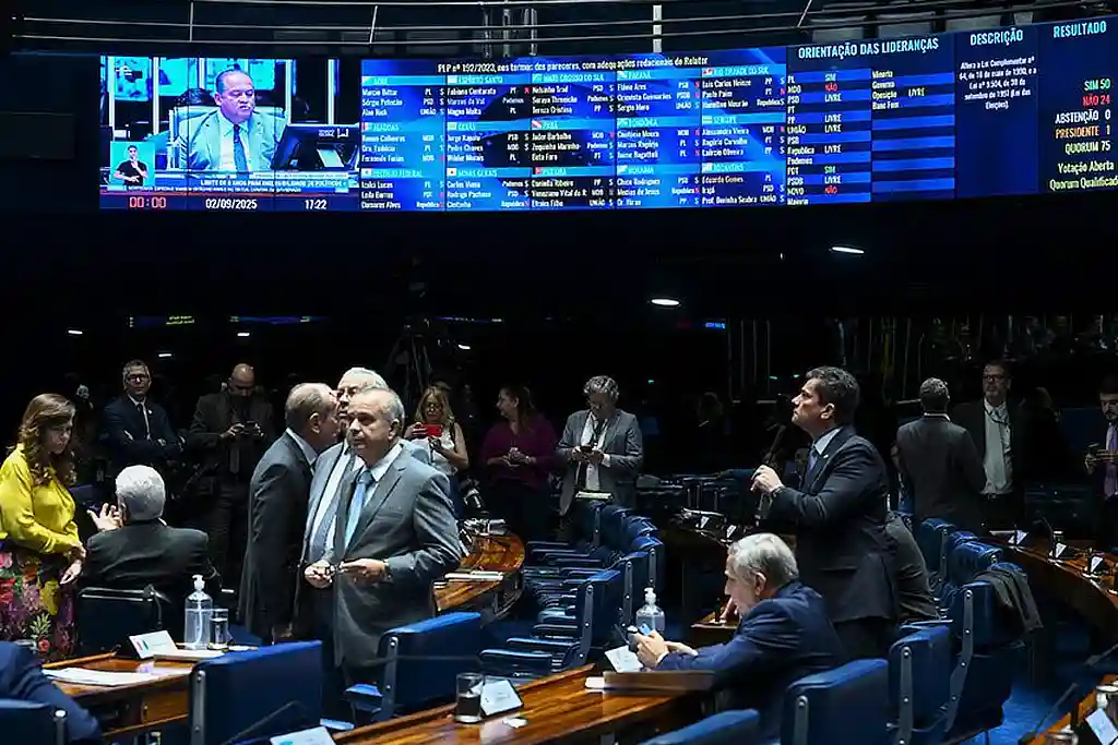 Sessão deliberativa no plenário do Senado