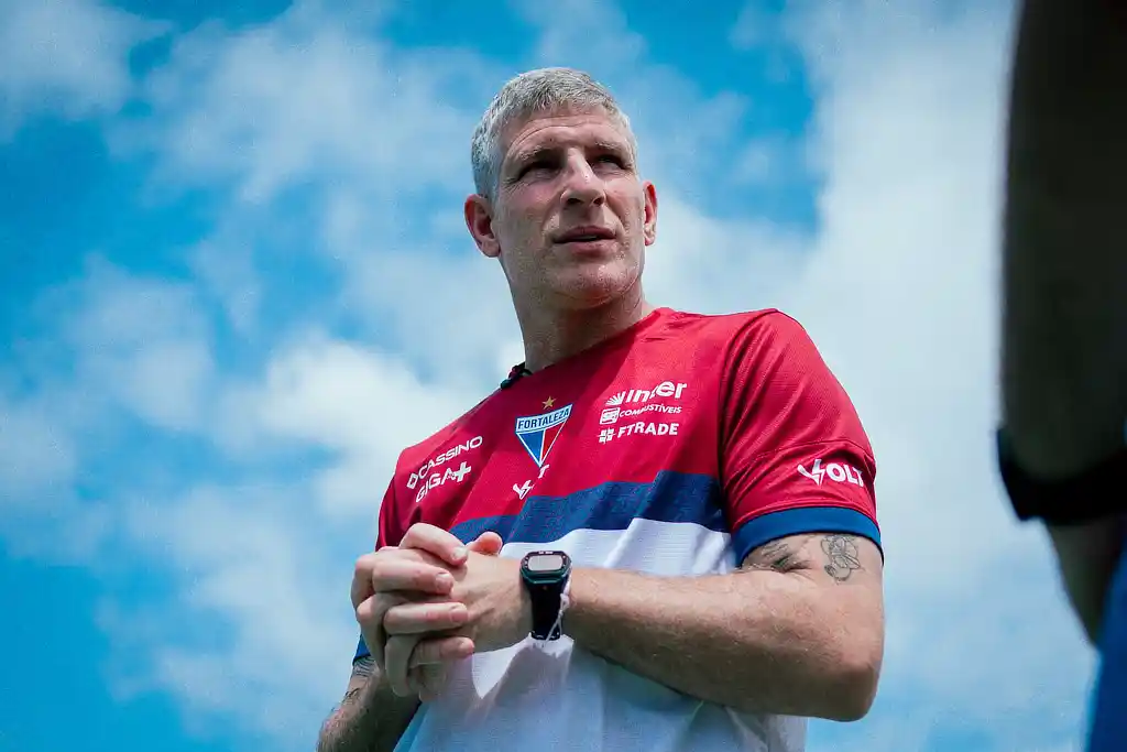 O argentino Martín Palermo é treinador do Fortaleza