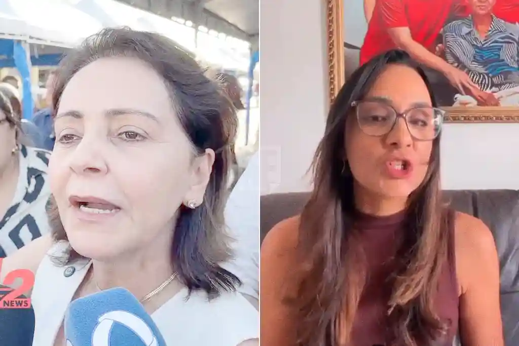 Prefeita de Aracaju Emília Corrêa e Cecília Marques, esposa do vice-prefeito Ricardo Marques
