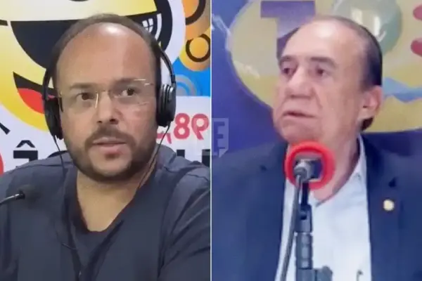 Fotos de Thiago de Joaldo e do ex-deputado Venâncio Fonseca