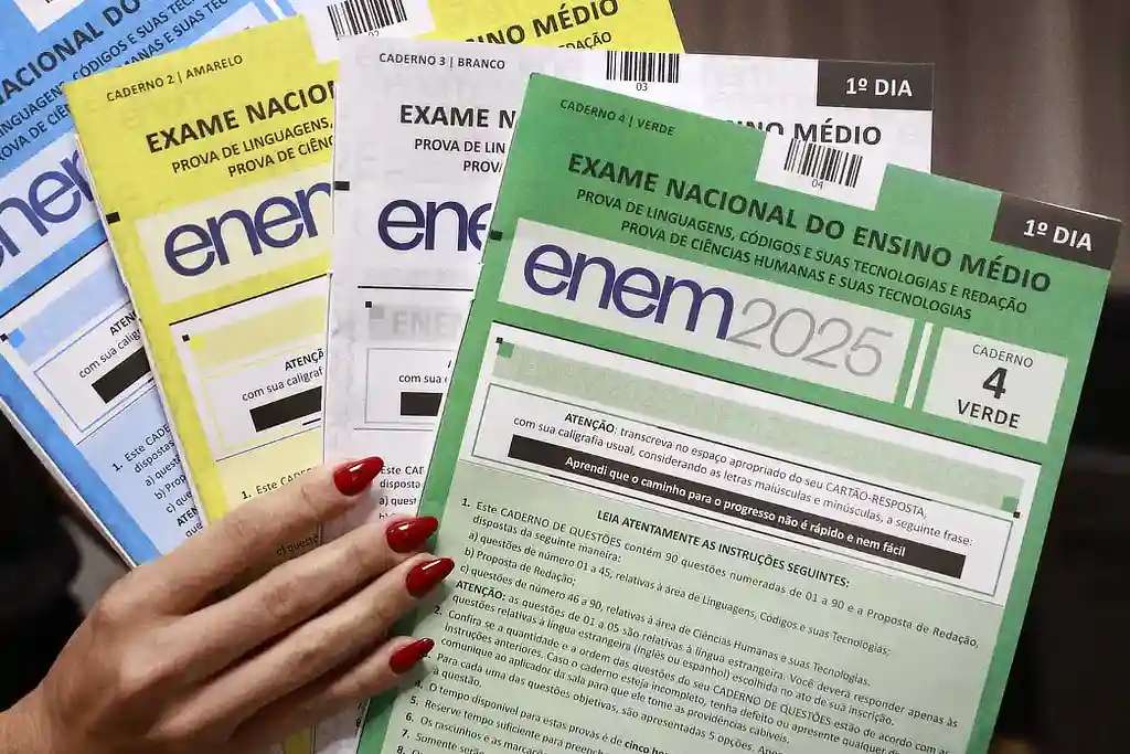 Cadernos de provas do Enem 2025