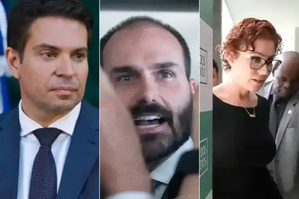 Alexandre Ramagem, Eduardo Bolsonaro e Carla Zambelli
