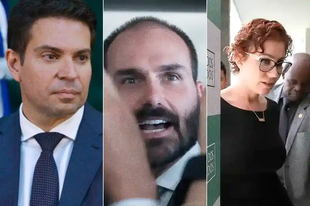 Alexandre Ramagem, Eduardo Bolsonaro e Carla Zambelli