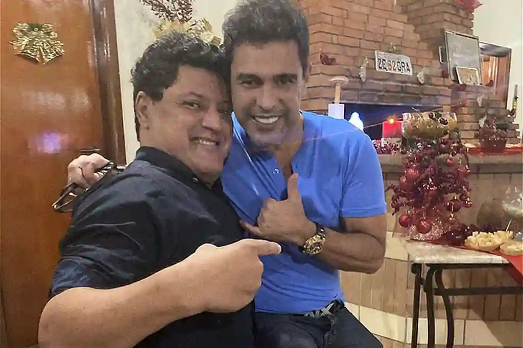 Welington e o irmão Zezé di Camargo