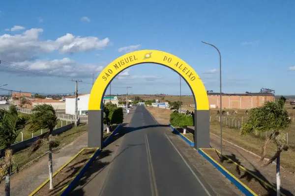 Entrada do município sergipano de São Miguel do Aleixo